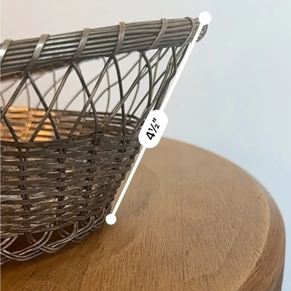 Vintage Silver Plated French Baguette  Basket Dinner Rolls Buns Woven Patina - Picture 12 of 12